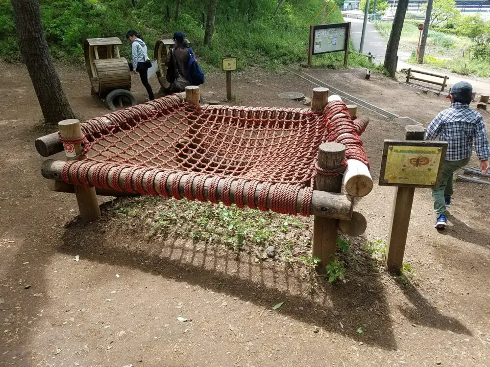 無料で遊べるアスレチック公園 東京武蔵村山野山北公園