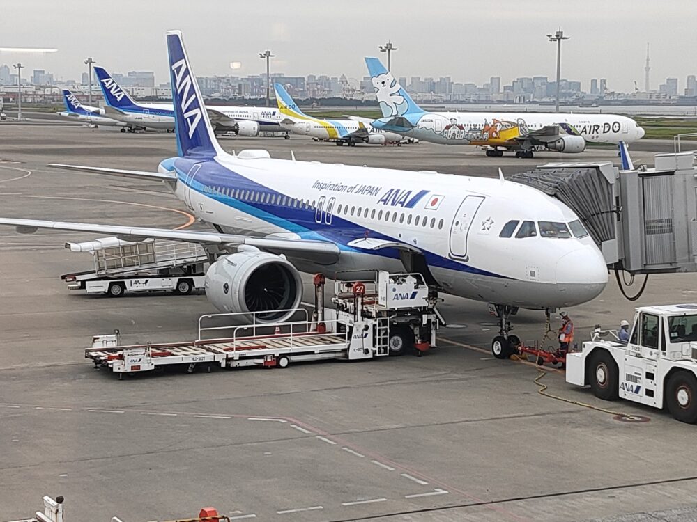 機種変更になったことで液晶モニター付きエアーバスに搭乗 ａｎａ６４５便 羽田 熊本