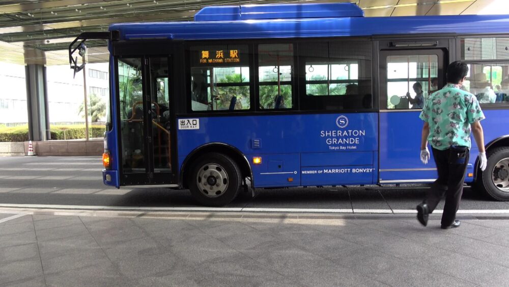 シェラトングランデトーキョーベイホテル ｊｒ舞浜駅間の無料シャトルバス乗り場を紹介