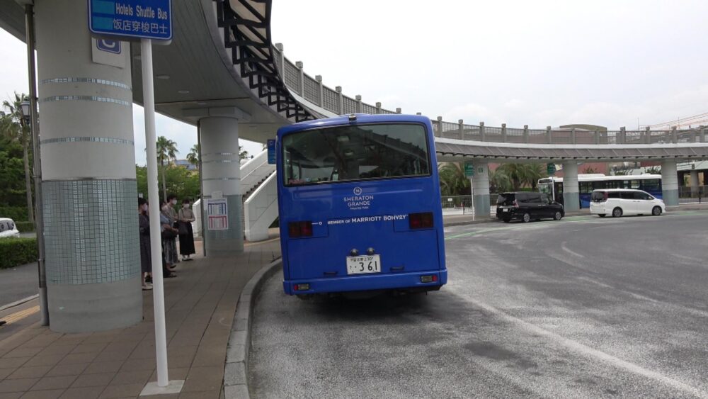 シェラトングランデトーキョーベイホテル ｊｒ舞浜駅間の無料シャトルバス乗り場を紹介