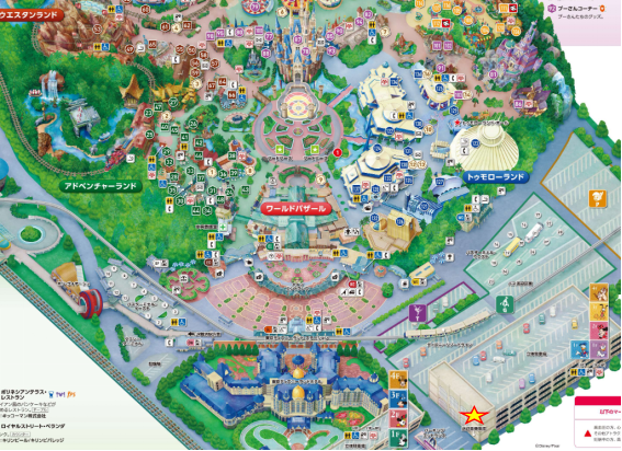 東京ディズニーランドにもある送り迎えに便利な１０分間無料駐車場 送迎車専用乗降場 を利用してみた 立体駐車場１階